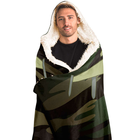 Fighter Pilot Comfy Hooded Blanket