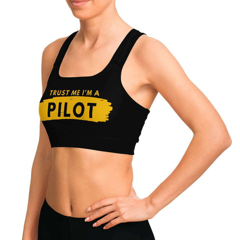 I'm A Pilot Sports Bra