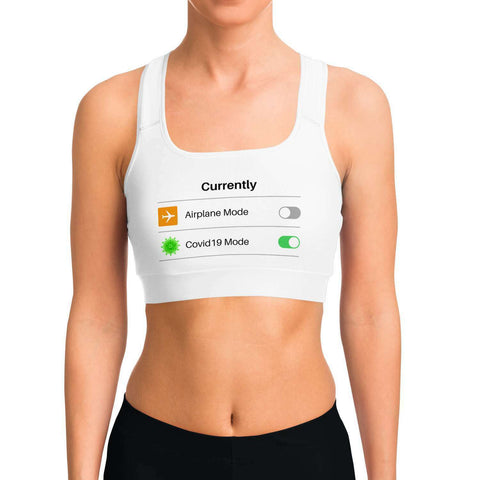 Covid19 Mode on Sports Bra